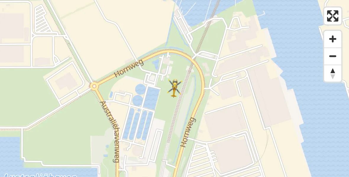 Vluchtroute Traumahelikopter Amsterdam Heliport - Amsterdam Heliport, 10 november 2023, 21:17