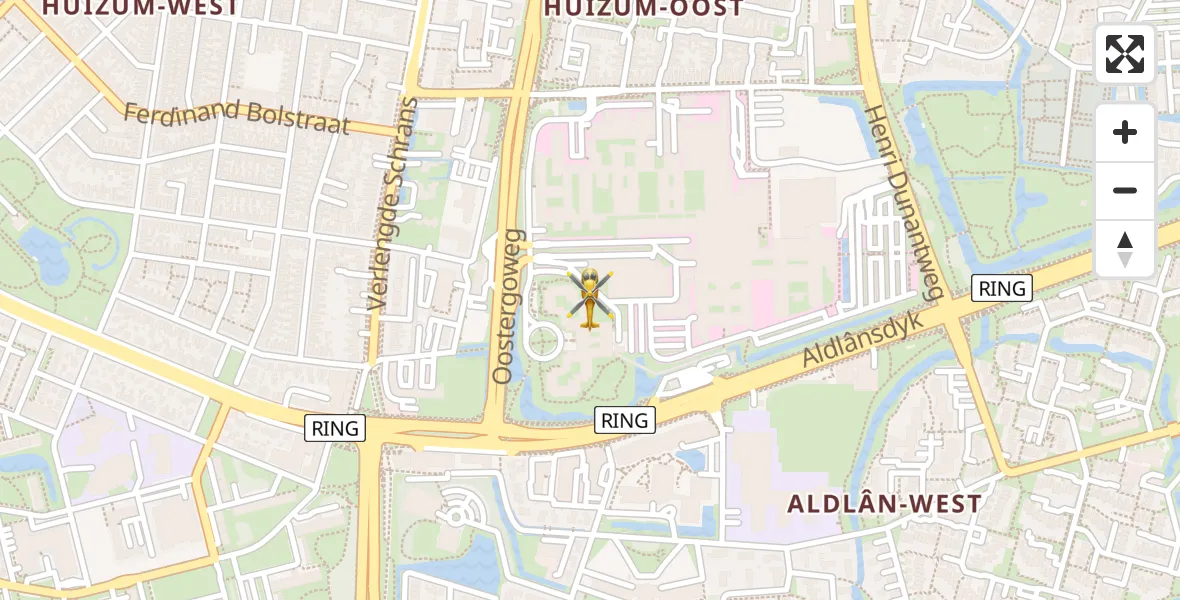 Vluchtroute Ambulancehelikopter Leeuwarden - Leeuwarden, 11 november 2023, 07:36