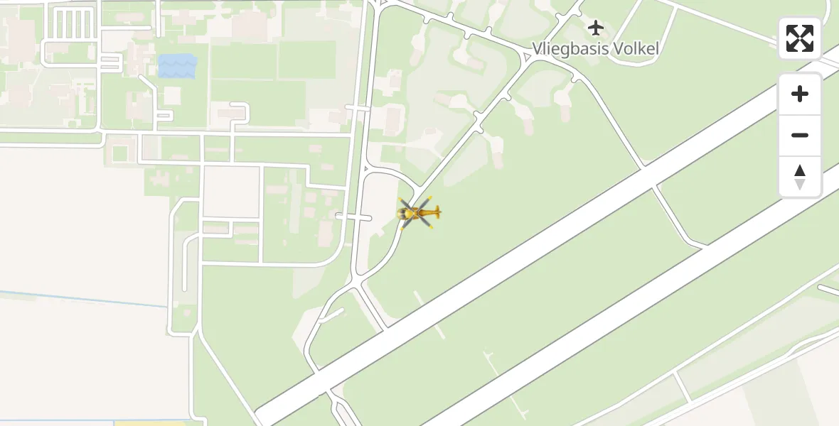 Vluchtroute Traumahelikopter Vliegbasis Volkel - Vliegbasis Volkel, 11 november 2023, 07:56