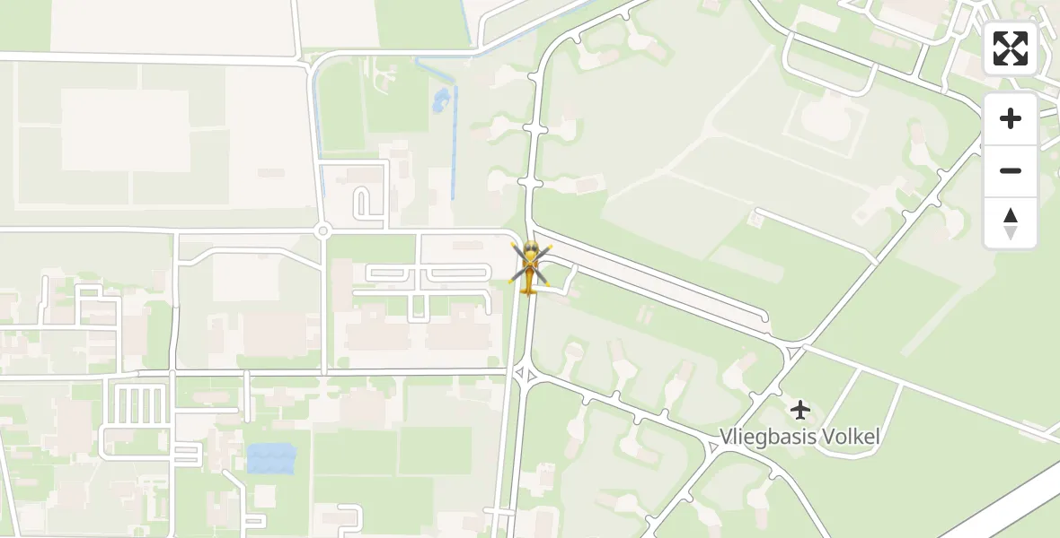 Vluchtroute Traumahelikopter Vliegbasis Volkel - Vliegbasis Volkel, 11 november 2023, 14:37