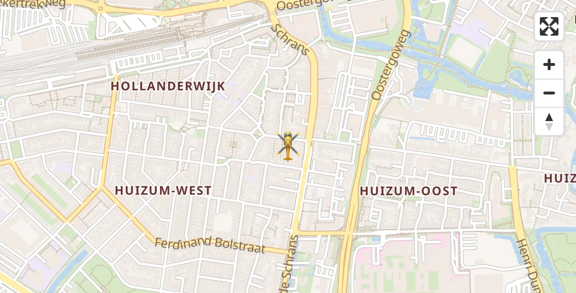 Vluchtroute Ambulancehelikopter Leeuwarden - Leeuwarden, 11 november 2023, 16:02