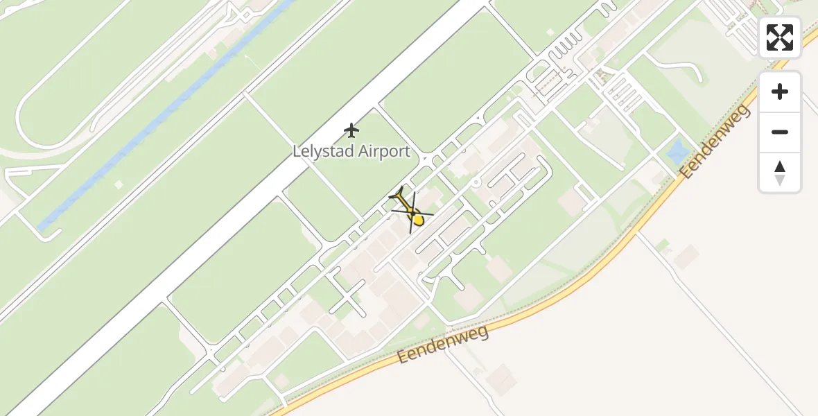Routekaart van de vlucht: Lifeliner 1 naar Lelystad Airport