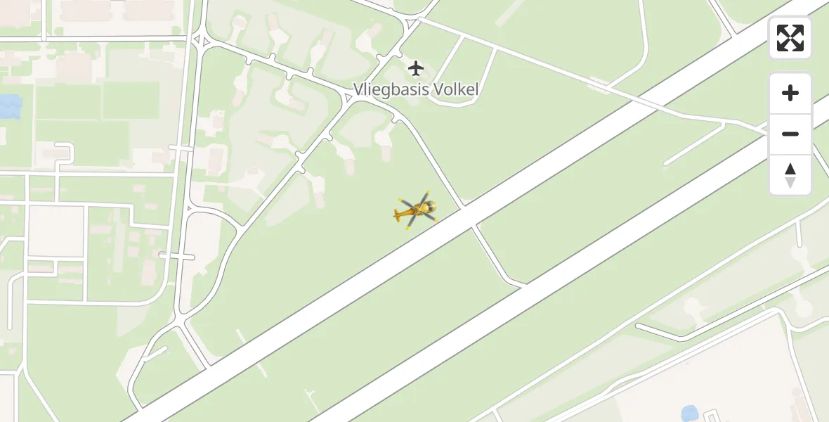 Vluchtroute Traumahelikopter Vliegbasis Volkel - Vliegbasis Volkel, 11 november 2023, 17:20