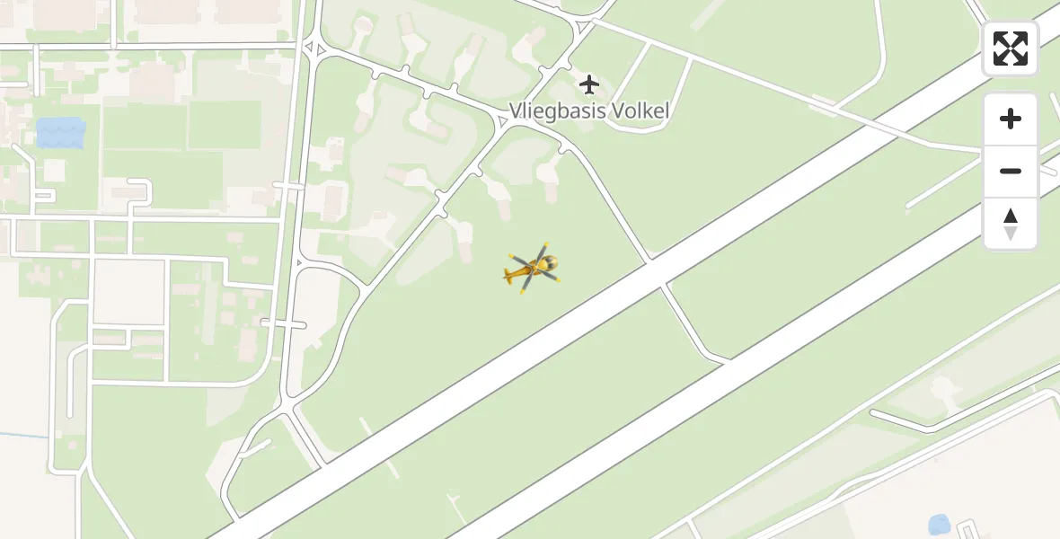 Vluchtroute Traumahelikopter Vliegbasis Volkel - Vliegbasis Volkel, 11 november 2023, 21:31