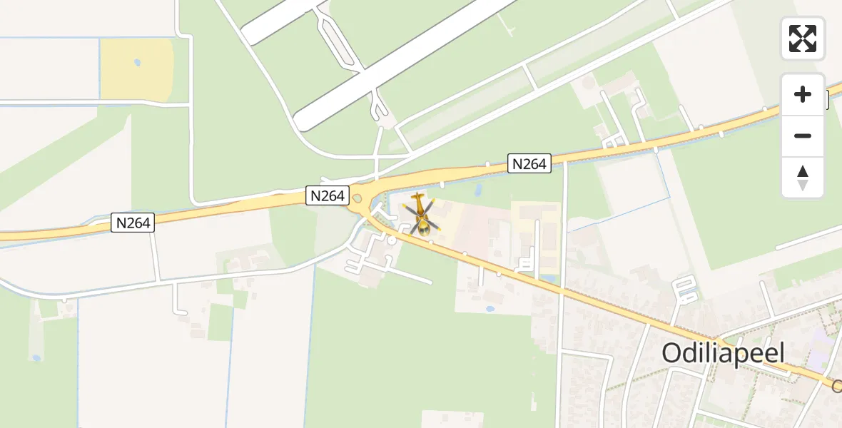 Vluchtroute Traumahelikopter Vliegbasis Volkel - Vliegbasis Volkel, 12 november 2023, 11:28