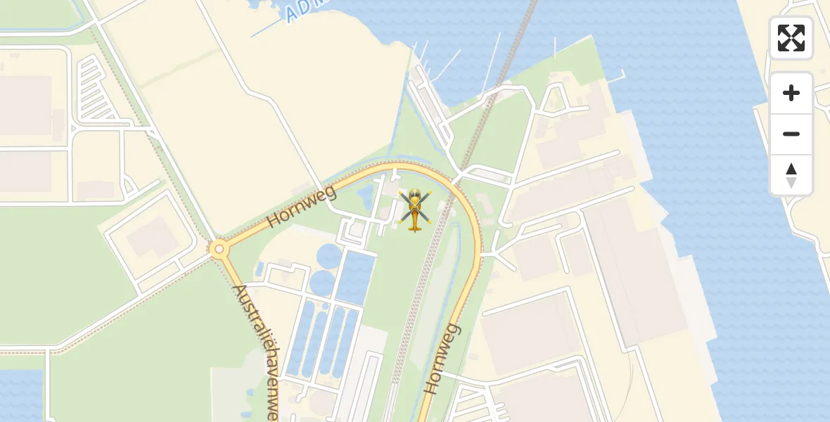 Vluchtroute Traumahelikopter Amsterdam Heliport - Amsterdam Heliport, 12 november 2023, 14:11