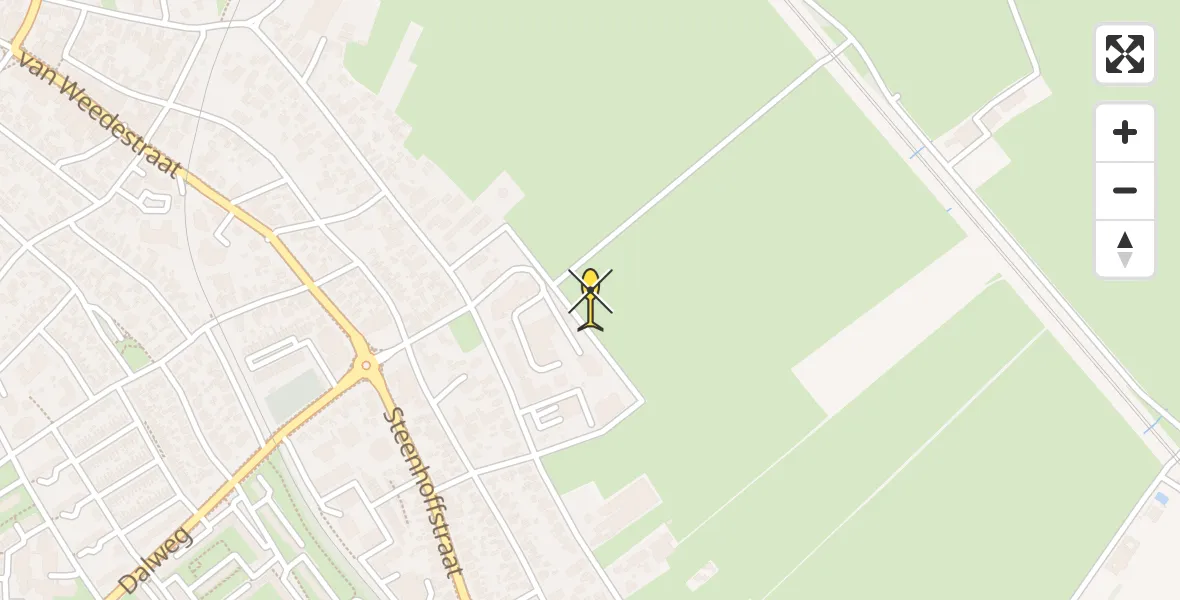 Routekaart van de vlucht: Traumahelikopter naar Soest