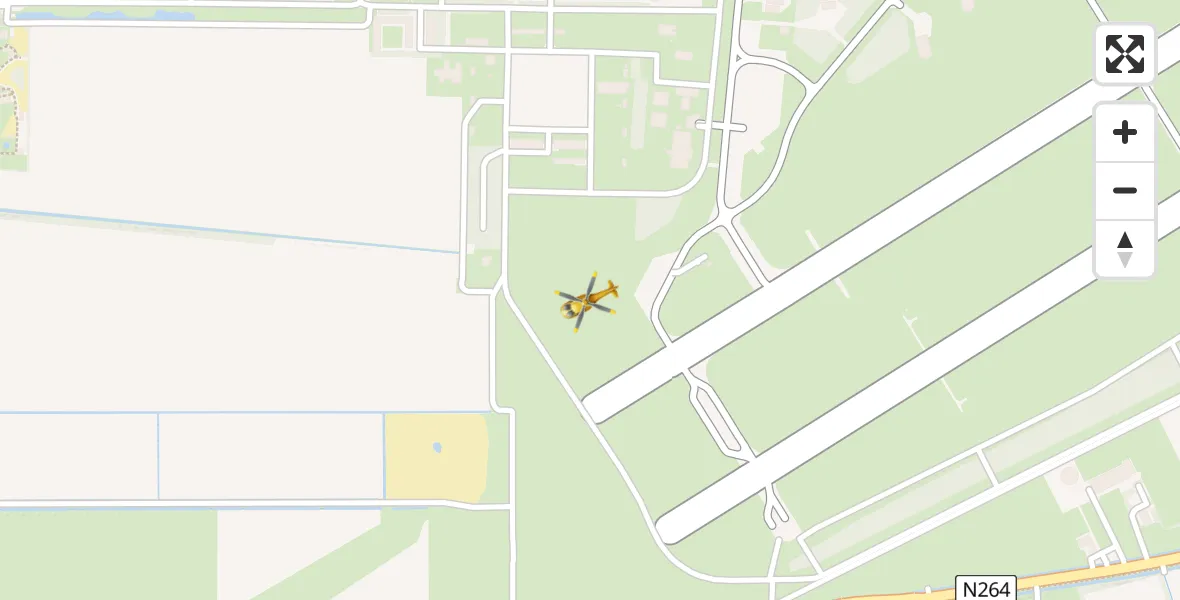 Vluchtroute Traumahelikopter Vliegbasis Volkel - Vliegbasis Volkel, 13 november 2023, 21:50
