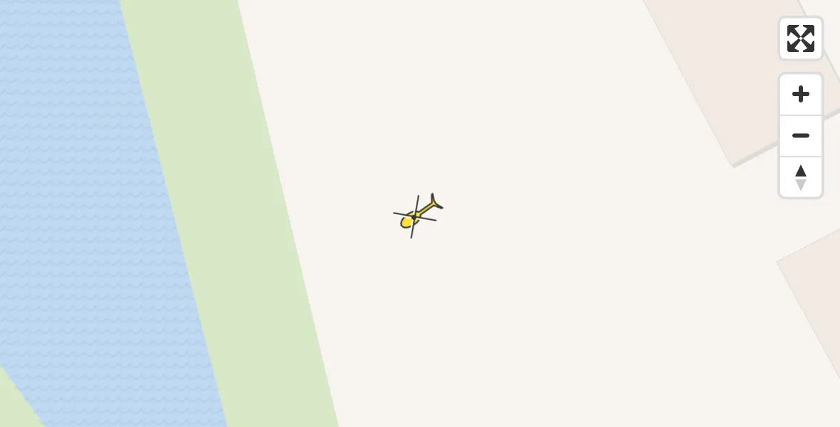 Routekaart van de vlucht: Traumahelikopter naar Delfzijl