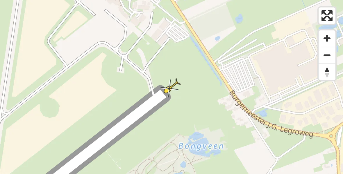 Routekaart van de vlucht: Lifeliner 4 naar Groningen Airport Eelde