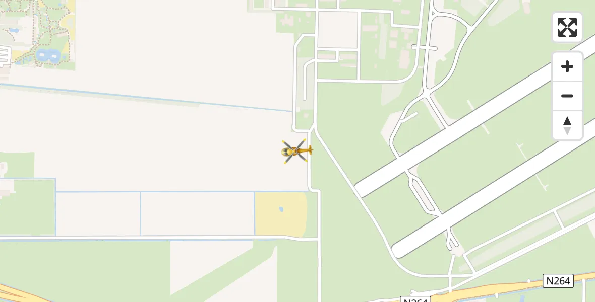 Vluchtroute Traumahelikopter Vliegbasis Volkel - Vliegbasis Volkel, 15 november 2023, 08:33