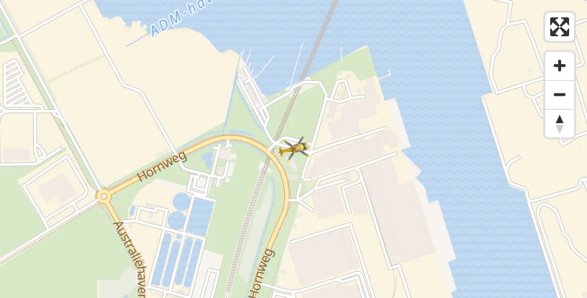 Vluchtroute Traumahelikopter Amsterdam Heliport - Amsterdam Heliport, 15 november 2023, 09:06