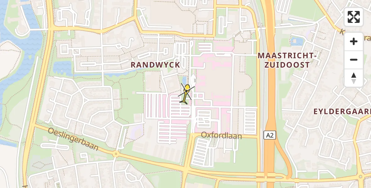 Routekaart van de vlucht: Traumahelikopter naar Maastricht UMC+