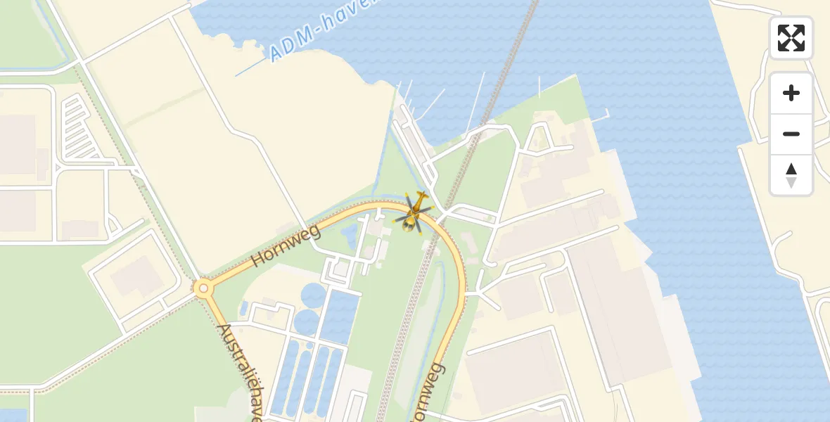 Vluchtroute Traumahelikopter Amsterdam Heliport - Amsterdam Heliport, 15 november 2023, 18:18