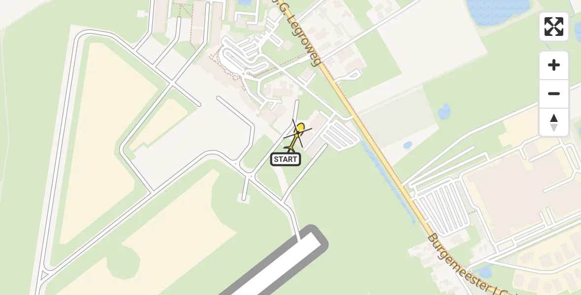 Routekaart van de vlucht: Lifeliner 4 naar Groningen Airport Eelde