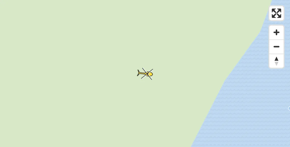 Routekaart van de vlucht: Ambulancehelikopter naar Weidum