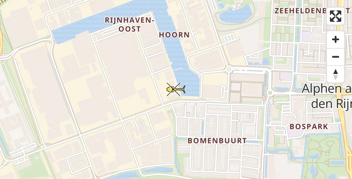 Routekaart van de vlucht: Lifeliner 2 naar Alphen aan den Rijn