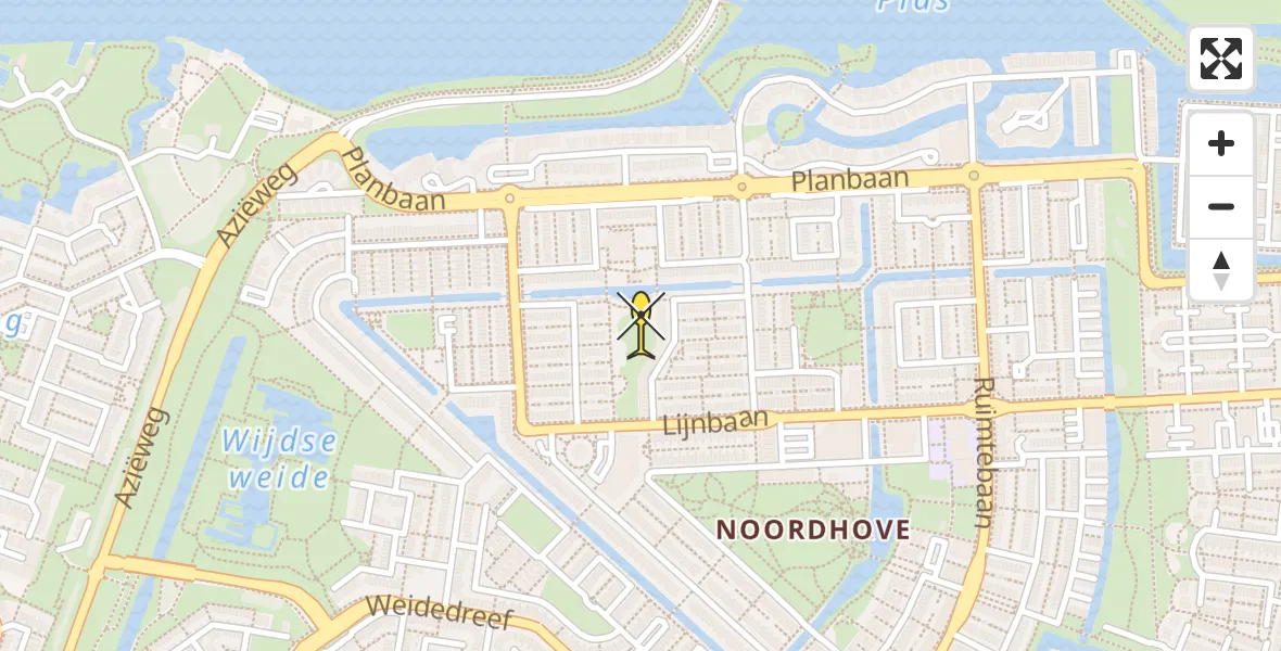 Routekaart van de vlucht: Traumahelikopter naar Zoetermeer