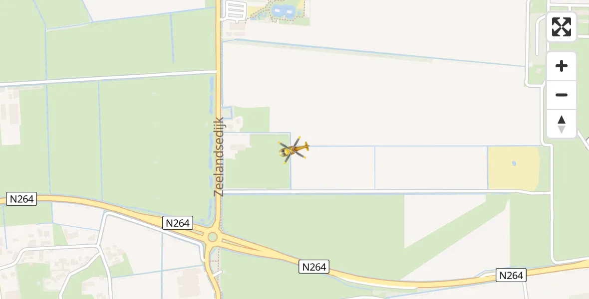 Vluchtroute Traumahelikopter Vliegbasis Volkel - Vliegbasis Volkel, 18 november 2023, 11:20