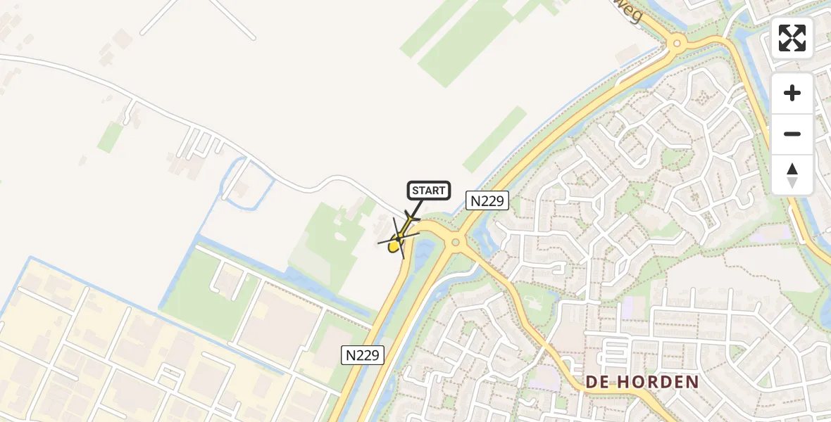 Routekaart van de vlucht: Lifeliner 3 naar Wijk bij Duurstede