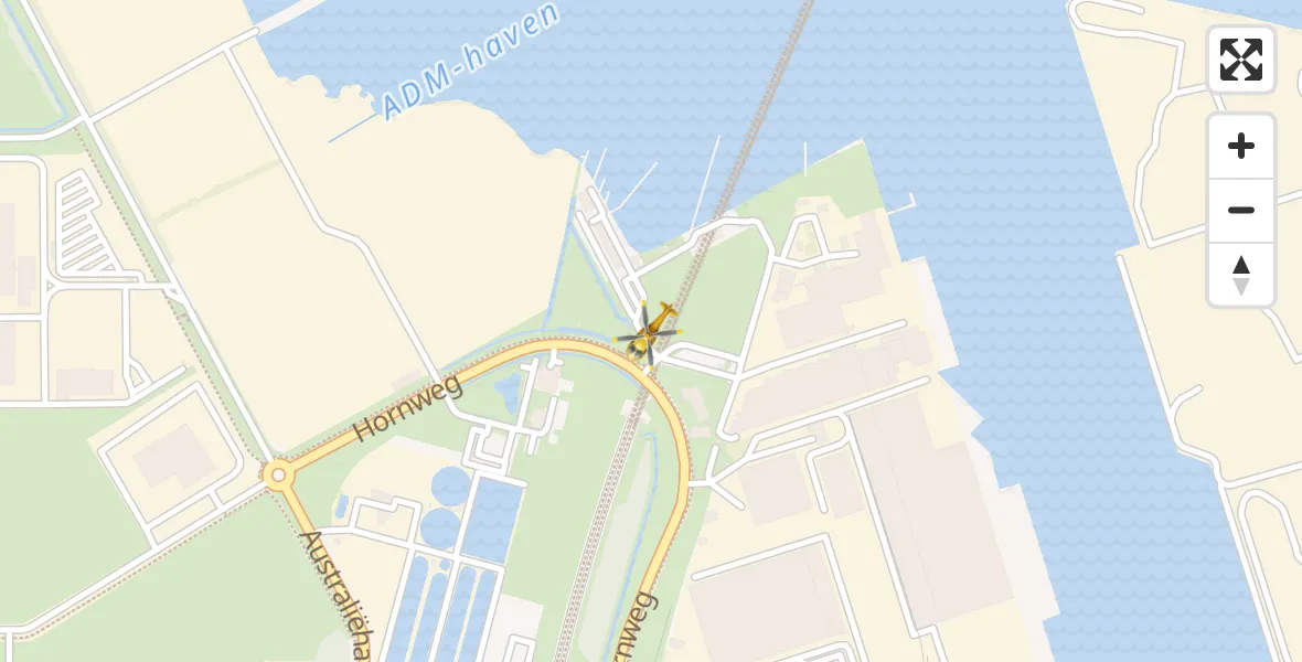 Vluchtroute Traumahelikopter Amsterdam Heliport - Amsterdam Heliport, 20 november 2023, 08:25