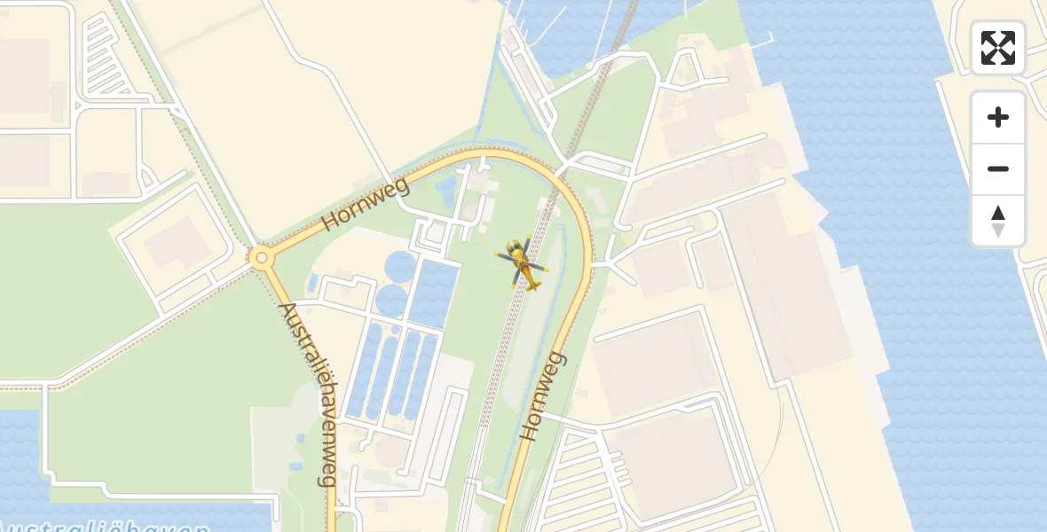 Vluchtroute Traumahelikopter Amsterdam Heliport - Amsterdam Heliport, 20 november 2023, 12:06