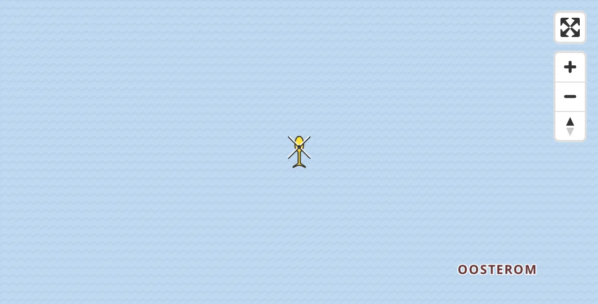 Routekaart van de vlucht: Ambulancehelikopter naar West-Terschelling