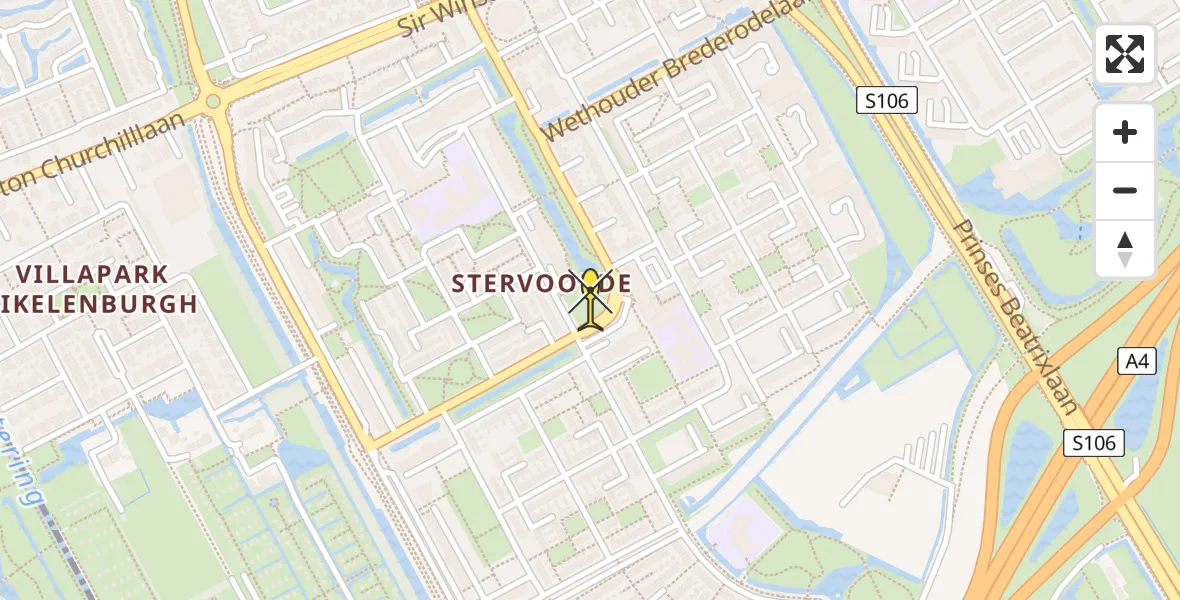 Routekaart van de vlucht: Traumahelikopter naar Rijswijk