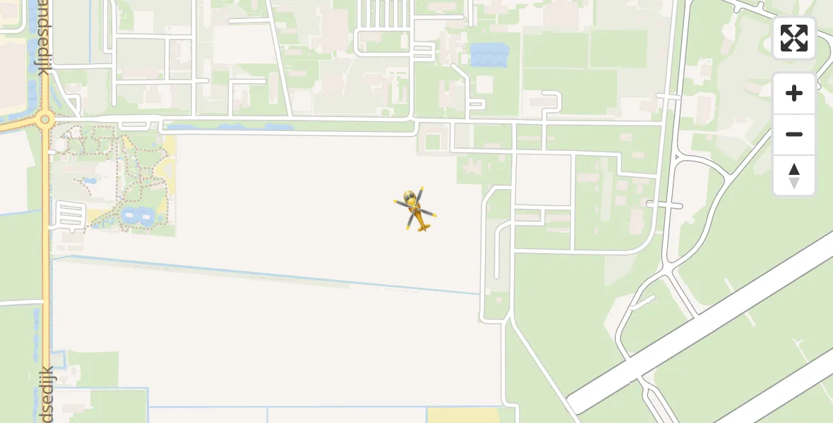 Vluchtroute Traumahelikopter Vliegbasis Volkel - Vliegbasis Volkel, 23 november 2023, 08:13