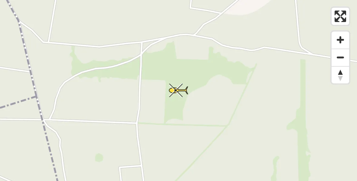 Routekaart van de vlucht: Politiehelikopter naar Vaassen