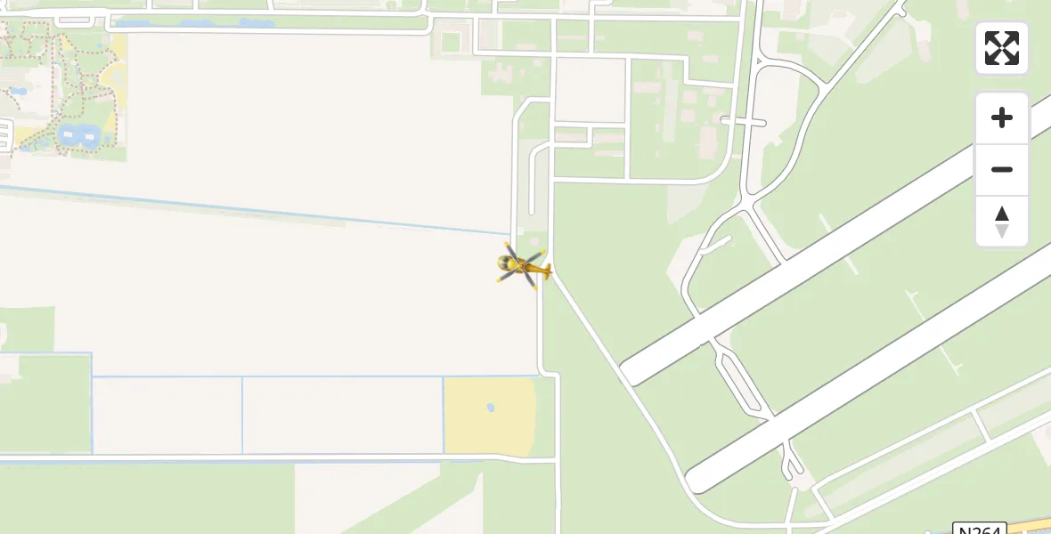 Vluchtroute Traumahelikopter Vliegbasis Volkel - Vliegbasis Volkel, 23 november 2023, 23:25