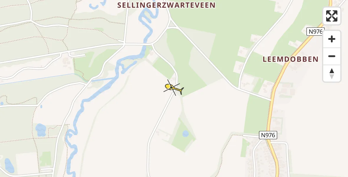 Routekaart van de vlucht: Traumahelikopter naar Sellingen