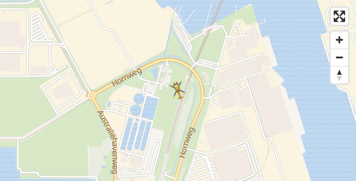 Vluchtroute Traumahelikopter Amsterdam Heliport - Amsterdam Heliport, 24 november 2023, 09:25