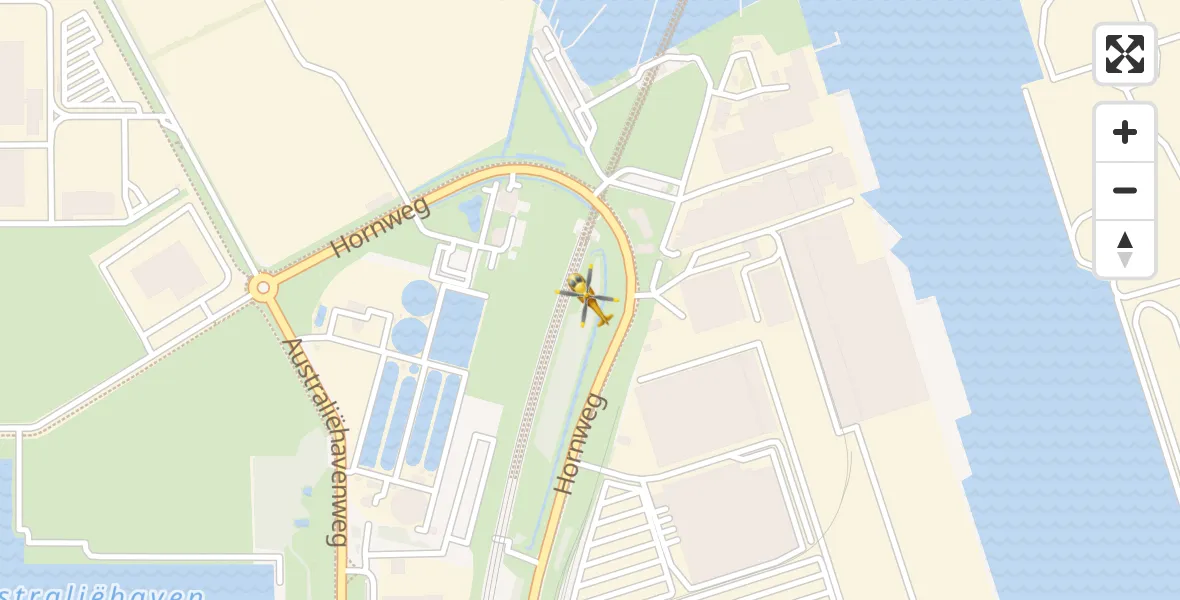 Vluchtroute Traumahelikopter Amsterdam Heliport - Amsterdam Heliport, 24 november 2023, 13:42