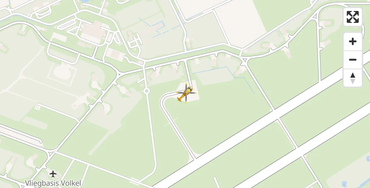 Vluchtroute Traumahelikopter Vliegbasis Volkel - Vliegbasis Volkel, 24 november 2023, 18:30