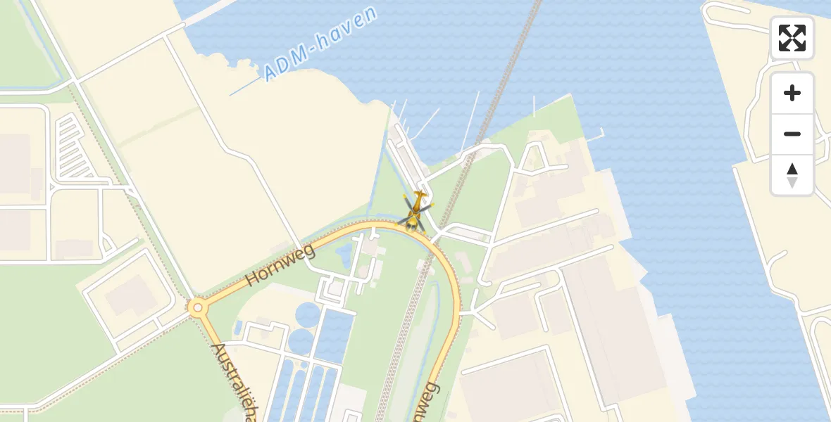 Vluchtroute Traumahelikopter Amsterdam Heliport - Amsterdam Heliport, 26 november 2023, 14:35