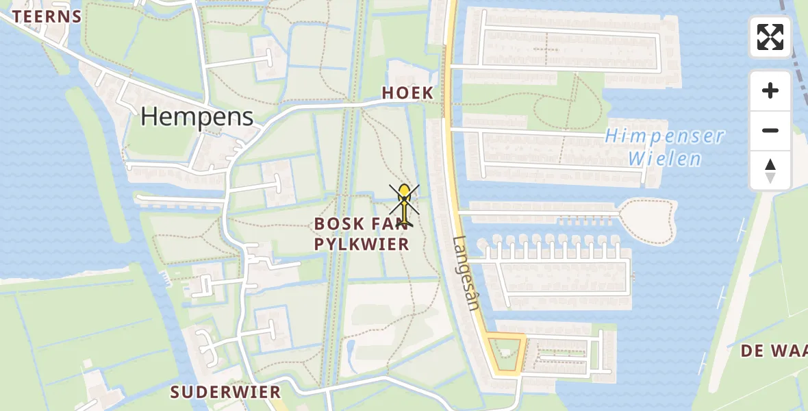 Routekaart van de vlucht: Ambulancehelikopter naar Hempens