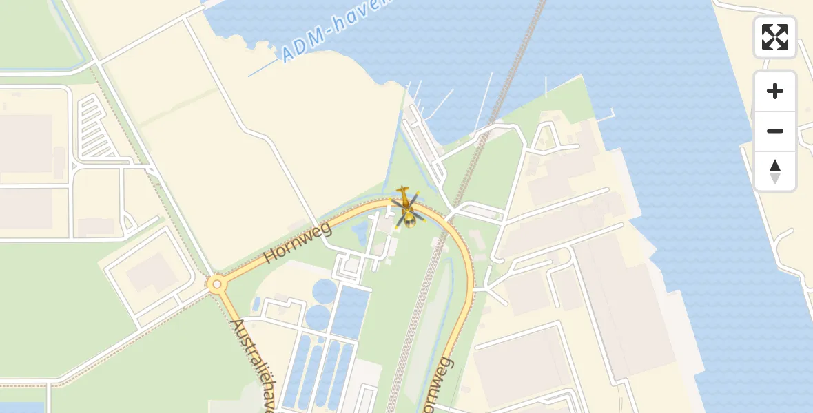 Vluchtroute Traumahelikopter Amsterdam Heliport - Amsterdam Heliport, 28 november 2023, 11:52