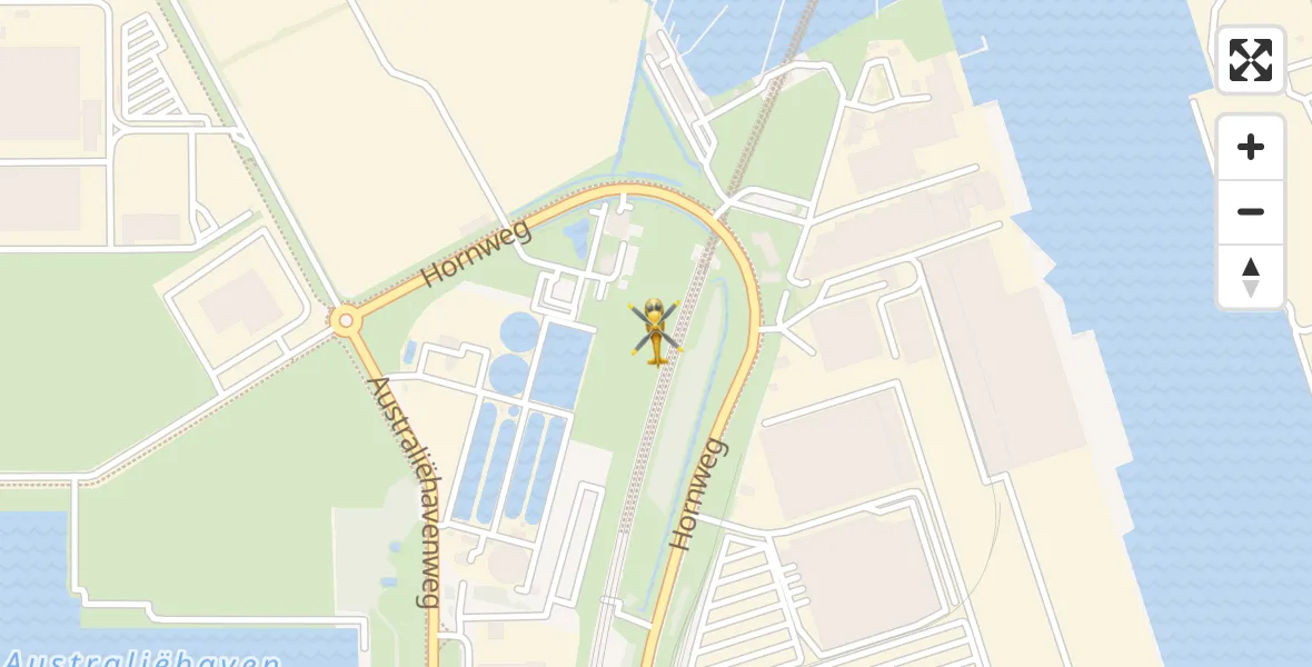 Vluchtroute Traumahelikopter Amsterdam Heliport - Amsterdam Heliport, 29 november 2023, 05:25