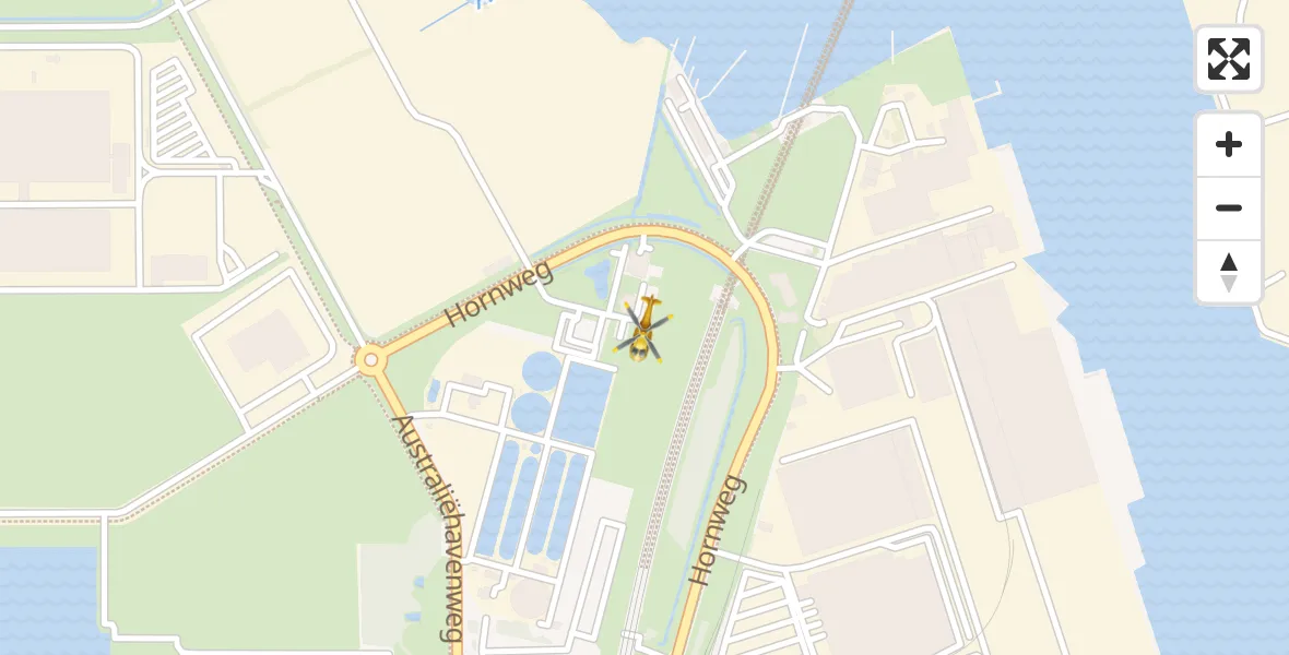 Vluchtroute Traumahelikopter Amsterdam Heliport - Amsterdam Heliport, 29 november 2023, 09:37