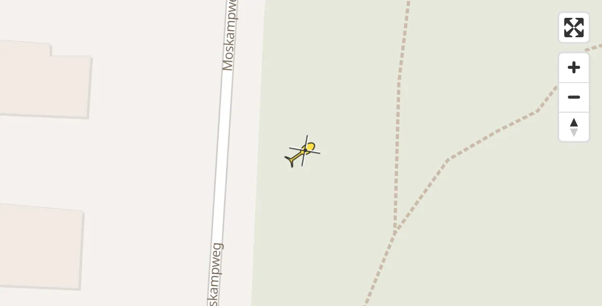 Routekaart van de vlucht: Traumahelikopter naar Oosterwolde