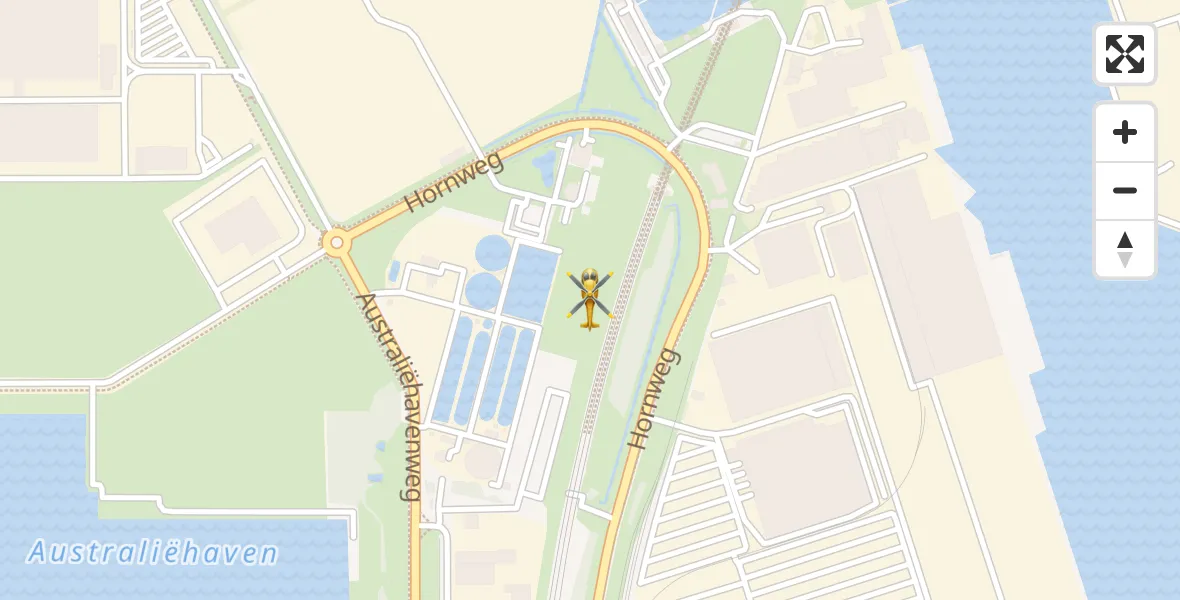 Vluchtroute Traumahelikopter Amsterdam Heliport - Amsterdam Heliport, 29 november 2023, 18:30