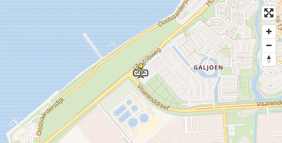 Routekaart van de vlucht: Traumahelikopter naar Lelystad