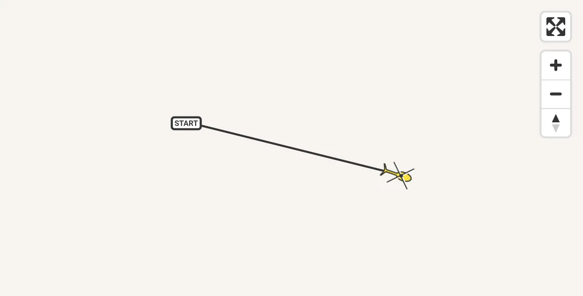 Routekaart van de vlucht: Traumahelikopter naar Sankt Augustin