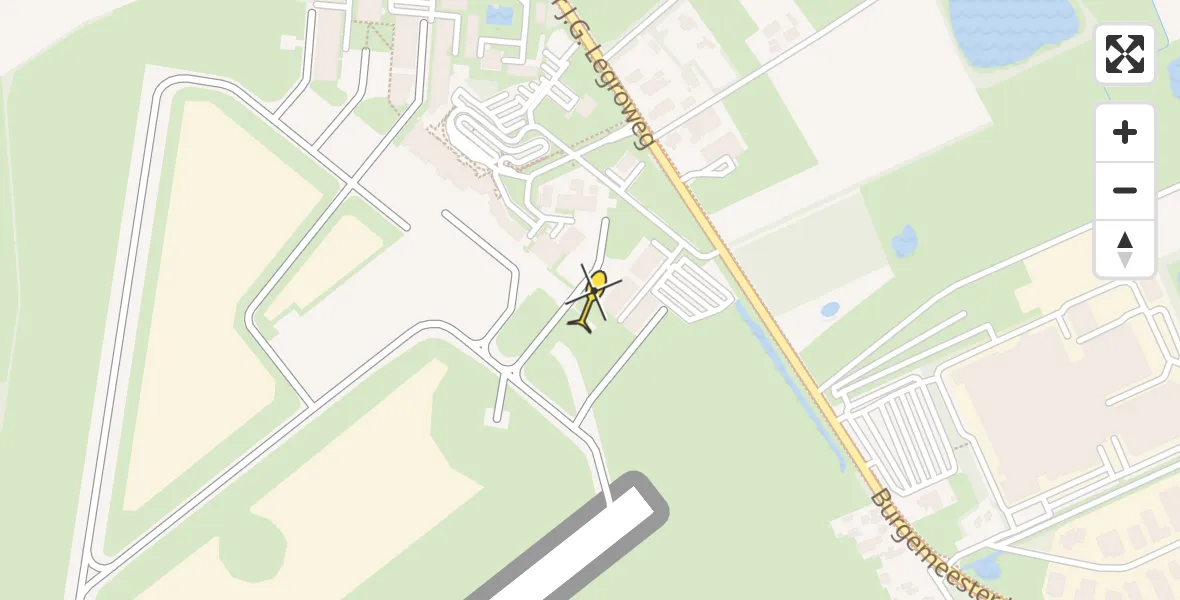 Routekaart van de vlucht: Lifeliner 4 naar Groningen Airport Eelde