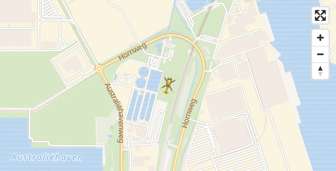 Vluchtroute Traumahelikopter Amsterdam Heliport - Amsterdam Heliport, 01 december 2023, 13:11