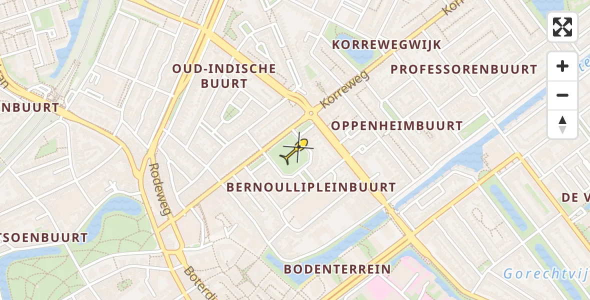 Routekaart van de vlucht: Lifeliner 4 naar Universitair Medisch Centrum Groningen