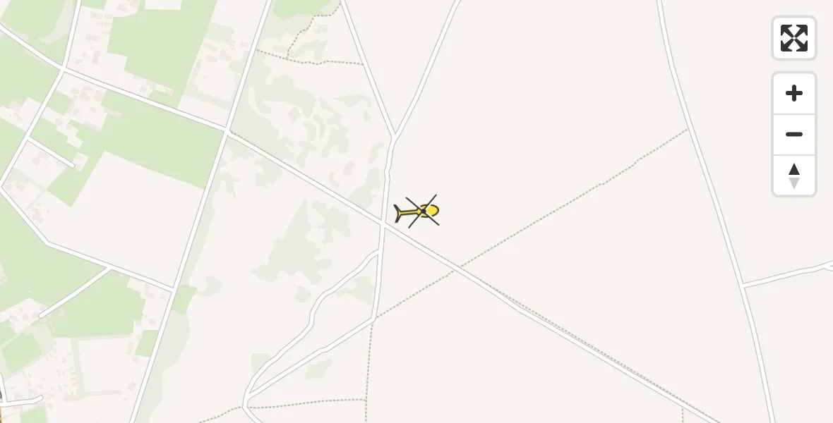 Routekaart van de vlucht: Politiehelikopter naar Ermelo