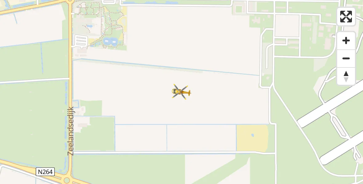 Vluchtroute Traumahelikopter Vliegbasis Volkel - Vliegbasis Volkel, 01 december 2023, 18:03