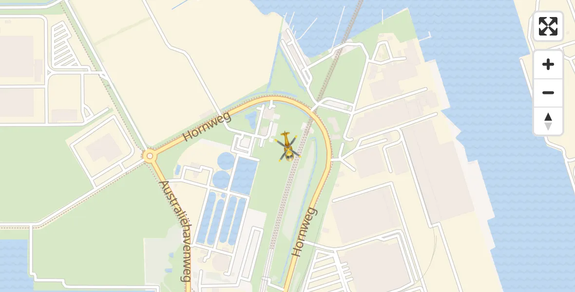 Vluchtroute Traumahelikopter Amsterdam Heliport - Amsterdam Heliport, 01 december 2023, 20:05